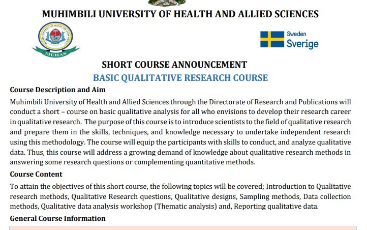 online qualitative research short course